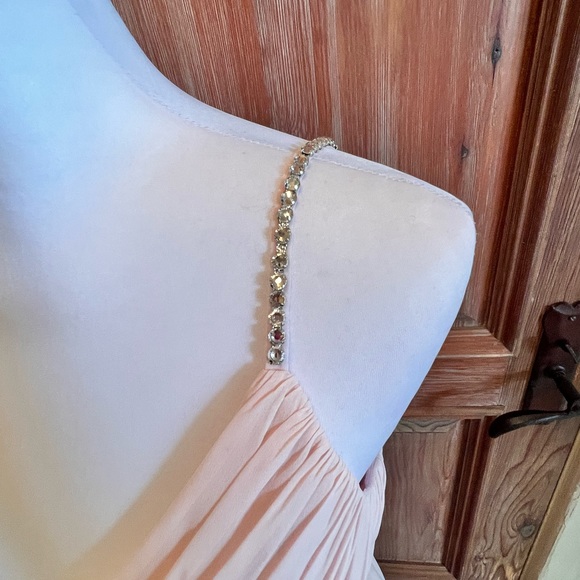 NWTLux Chiffon Beaded Straps Flowy Dress - Picture 10 of 16